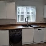 residential kitchen fit - worktops and cupboards